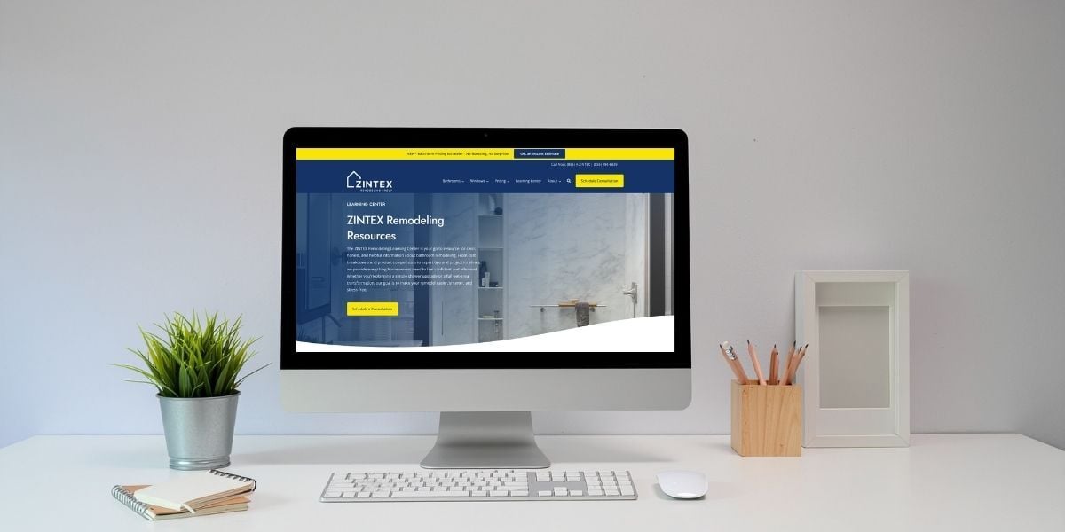 Example of in-house website management zintex