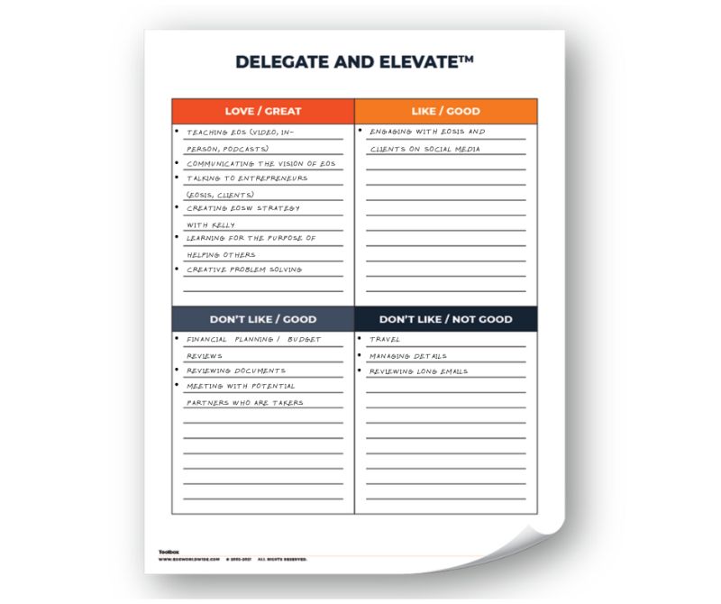 delegate and elevate