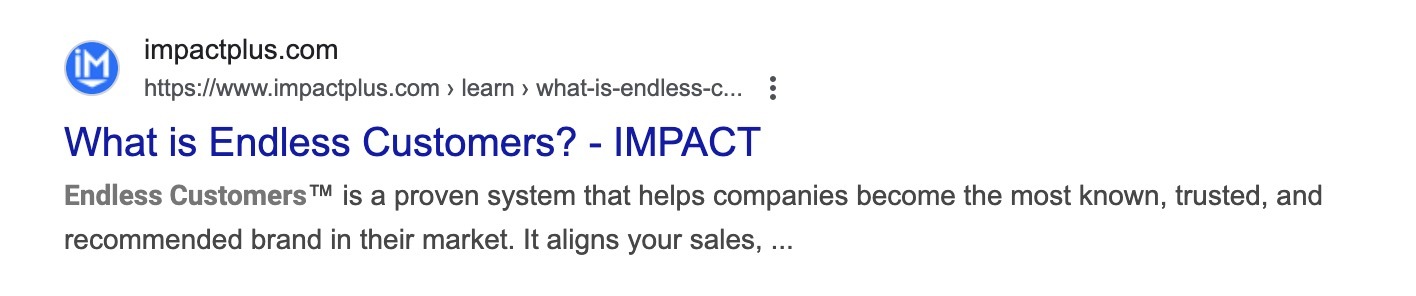 Article in Google Results