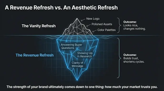 Brand Refresh for Revenue vs. Aesthetic