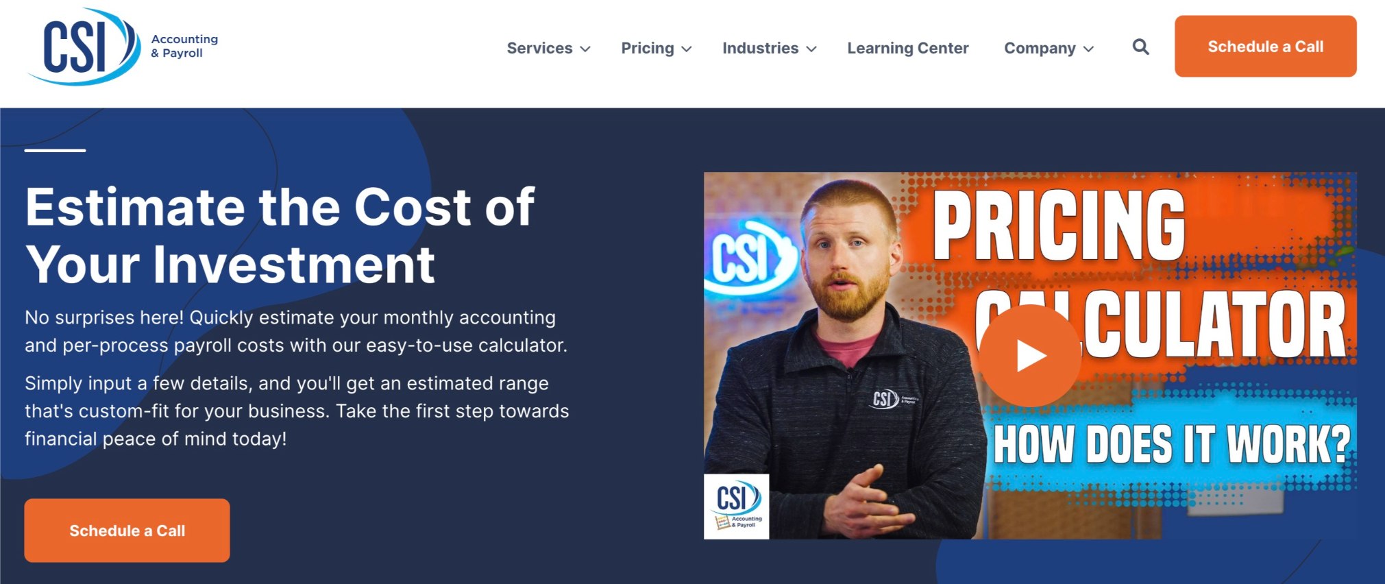 CSI Pricing Calculator