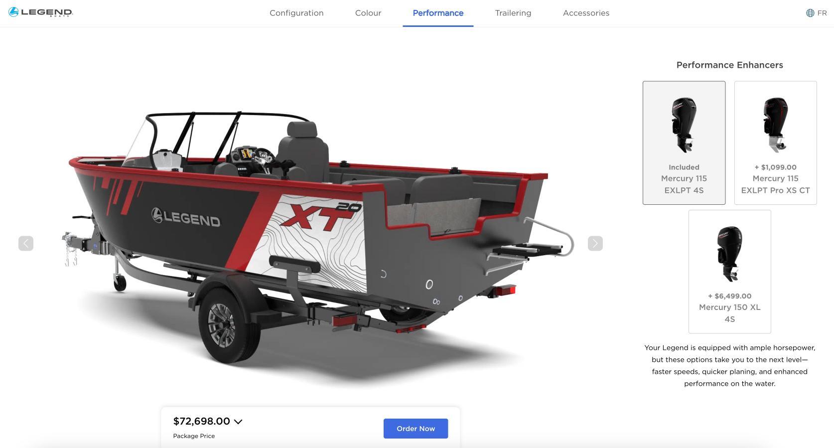 Legend Boats Self Configurator