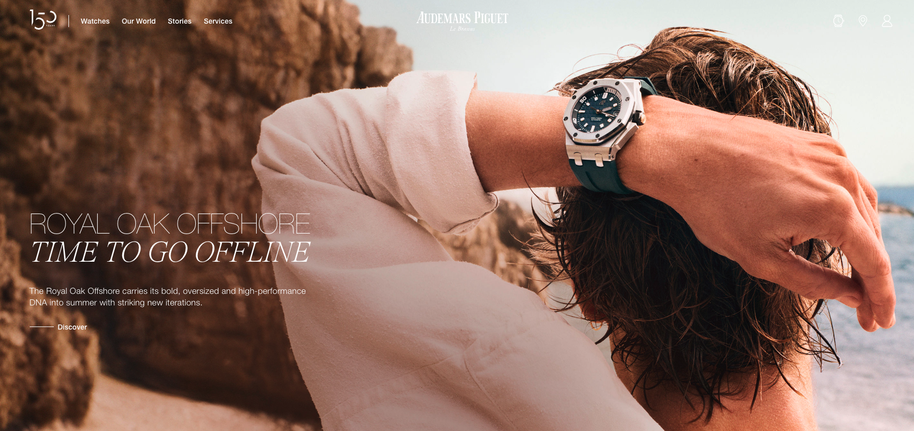Audemars piguet award winning website design example