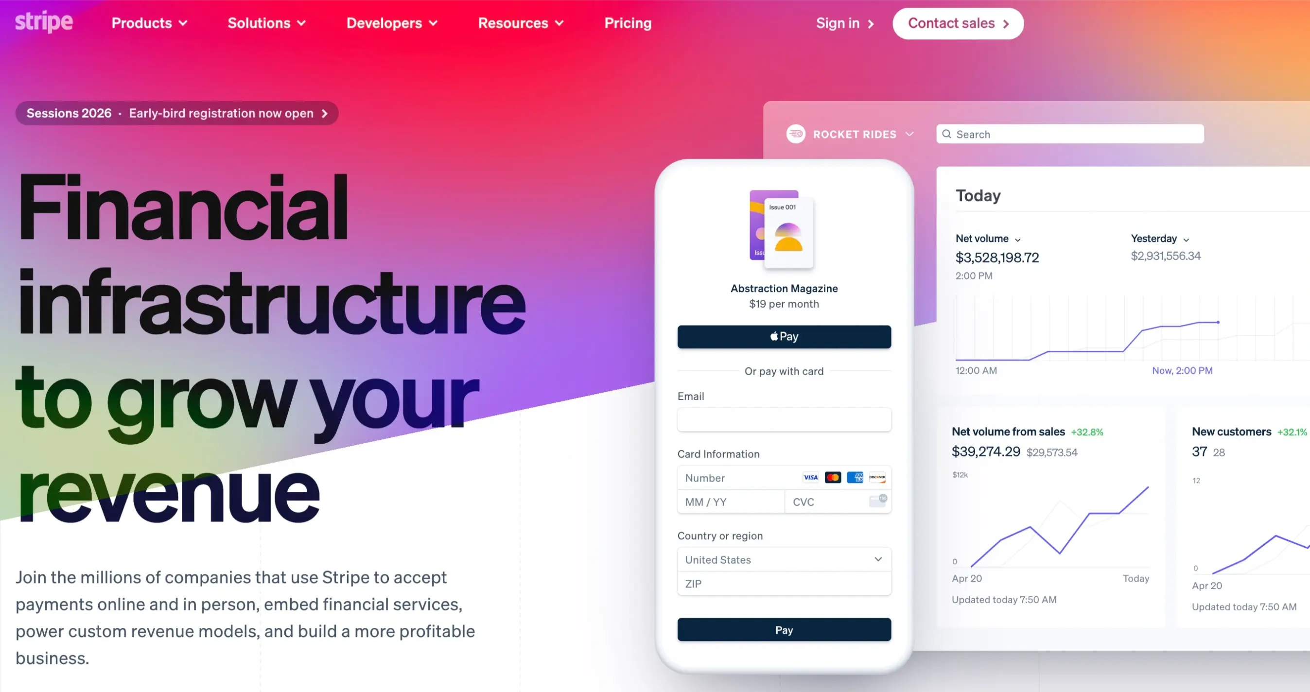 Stripe Homepage