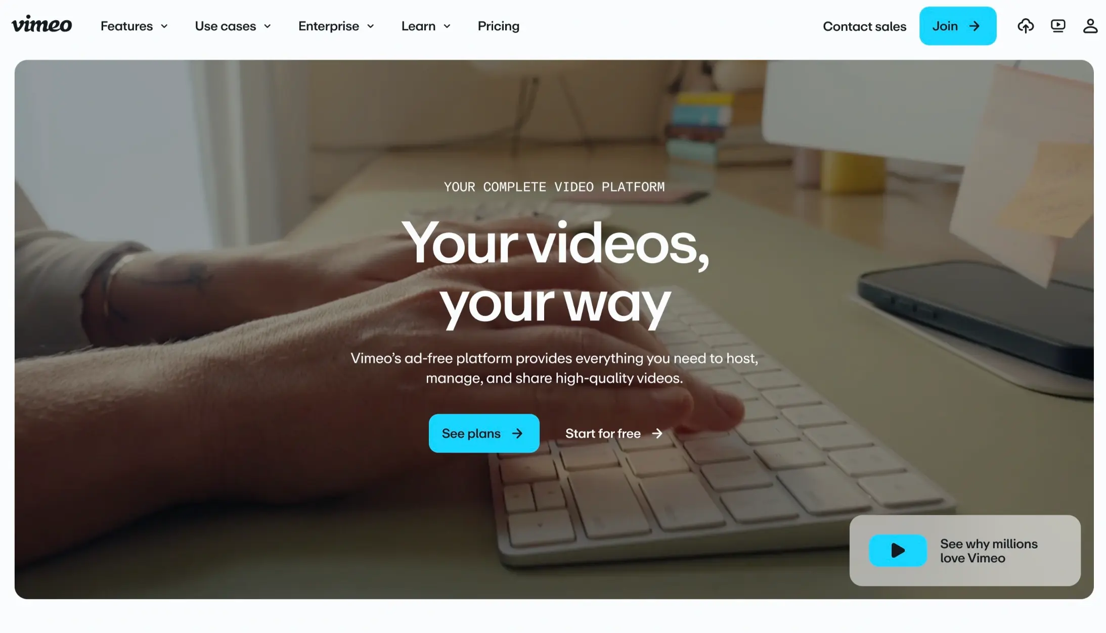 Vimeo Homepage