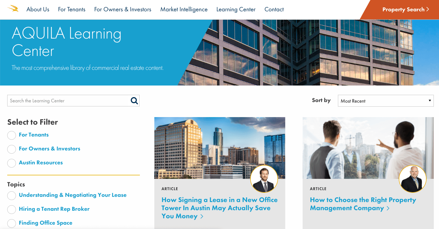 A learning center is one of the best ways to educate your potential customers